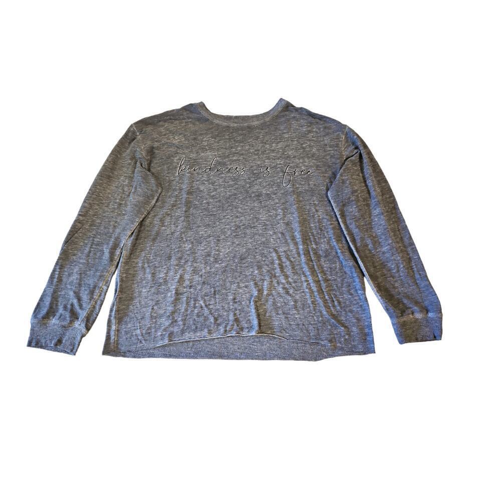 C & C California Women's Gray Long Sleeve Top Sz Medium